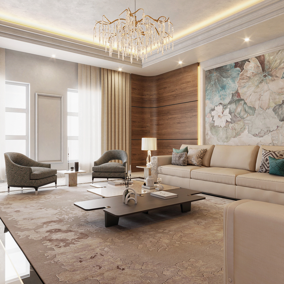 Luxury living room - AMO Design